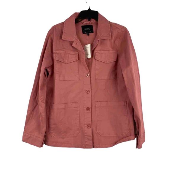 NWT Sanctuary Salmon colored button down with pockets - Picture 2 of 3